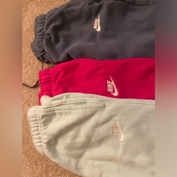 Nike Joggers - 3 pair Sea Green/Periwinkle/Hot Pink XS - Picture 2 of 4